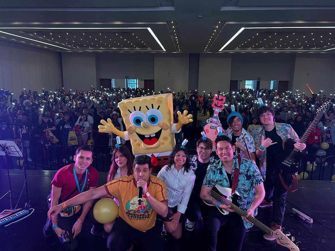 Show de Bob Esponja con Luis Carreño
