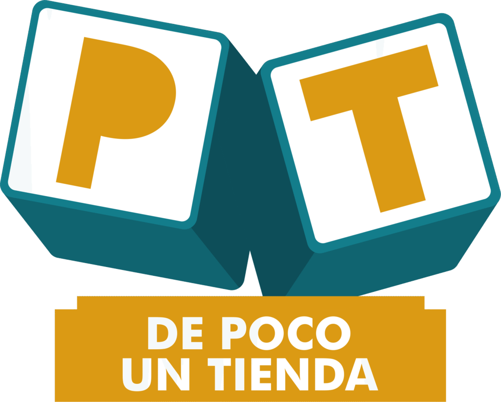 De poco un tienda logotipo